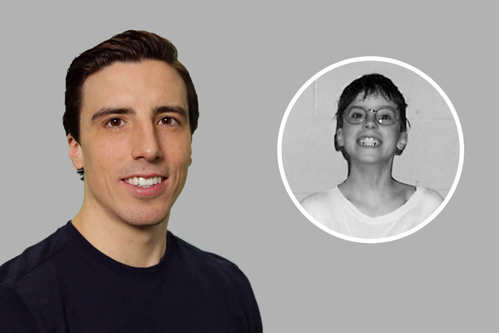Photo d'enfance et actuelle de Marc-André Fleury